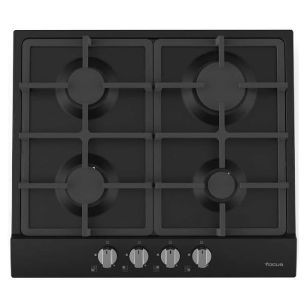 Plaque de cuisson FOCUS 4 feux 60 CM noir (F408B) Plaque de cuisson FOCUS 4 feux 60 CM noir (F408B)